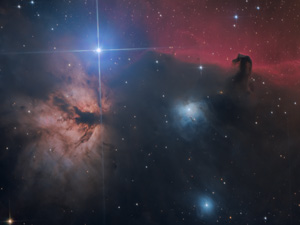 NGC 2024 et 2023, IC 434 et 435